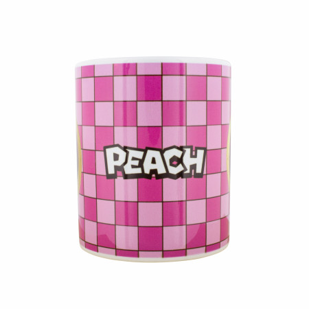 Super Mario Bros. Princess Peach Checkered 11 oz. Ceramic Mug